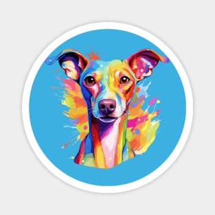 Colorful Italian Greyhound Magnet